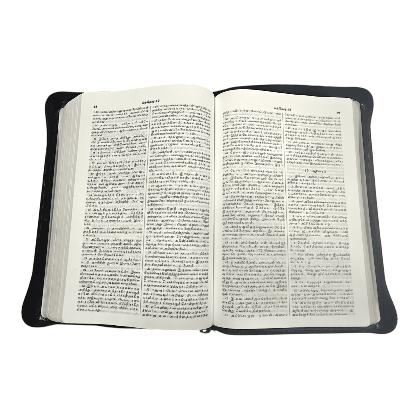 Tamil Bible O.V. 75 Z Korean Print - Black, Silver Edge, Zip, Non-Indexed (Tamil) | Tamil Bible, Holy Bible | Tamil Holy Bible