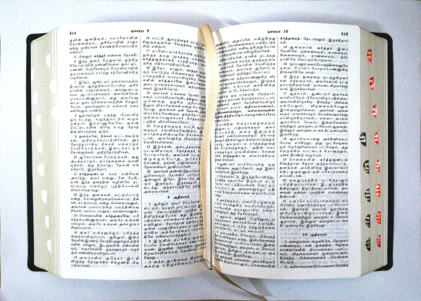 Tamil Bible Semi-Compact Edition, Black Cover, Open Type with Thumb Index (ISBN: 9788119095339)