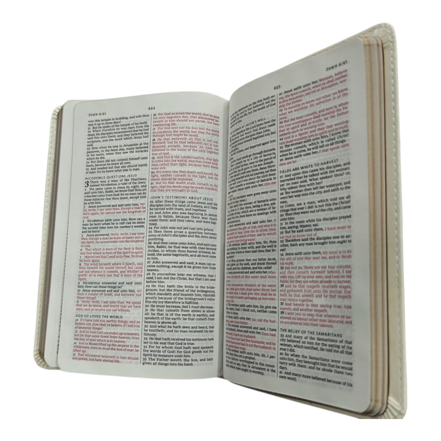 KJV Bride Bible: God Word For Your Wedding Day - White Leathersoft | English Bible, Holy Bible