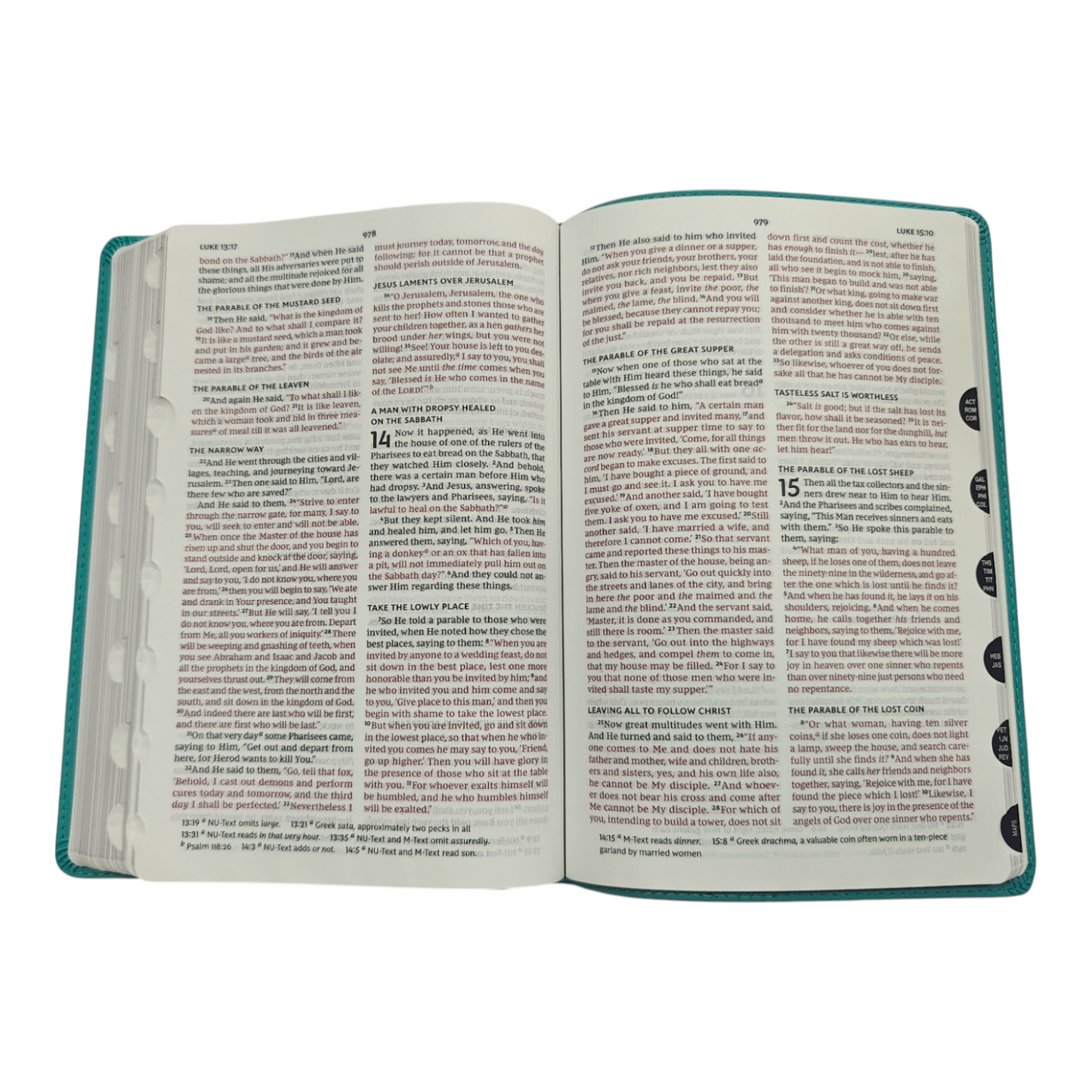 NKJV Thinline Bible Verse Art Cover Collection Genuine Leather Brown Thumb Indexed Red Letter Comfort Print | English Bible, Holy Bible