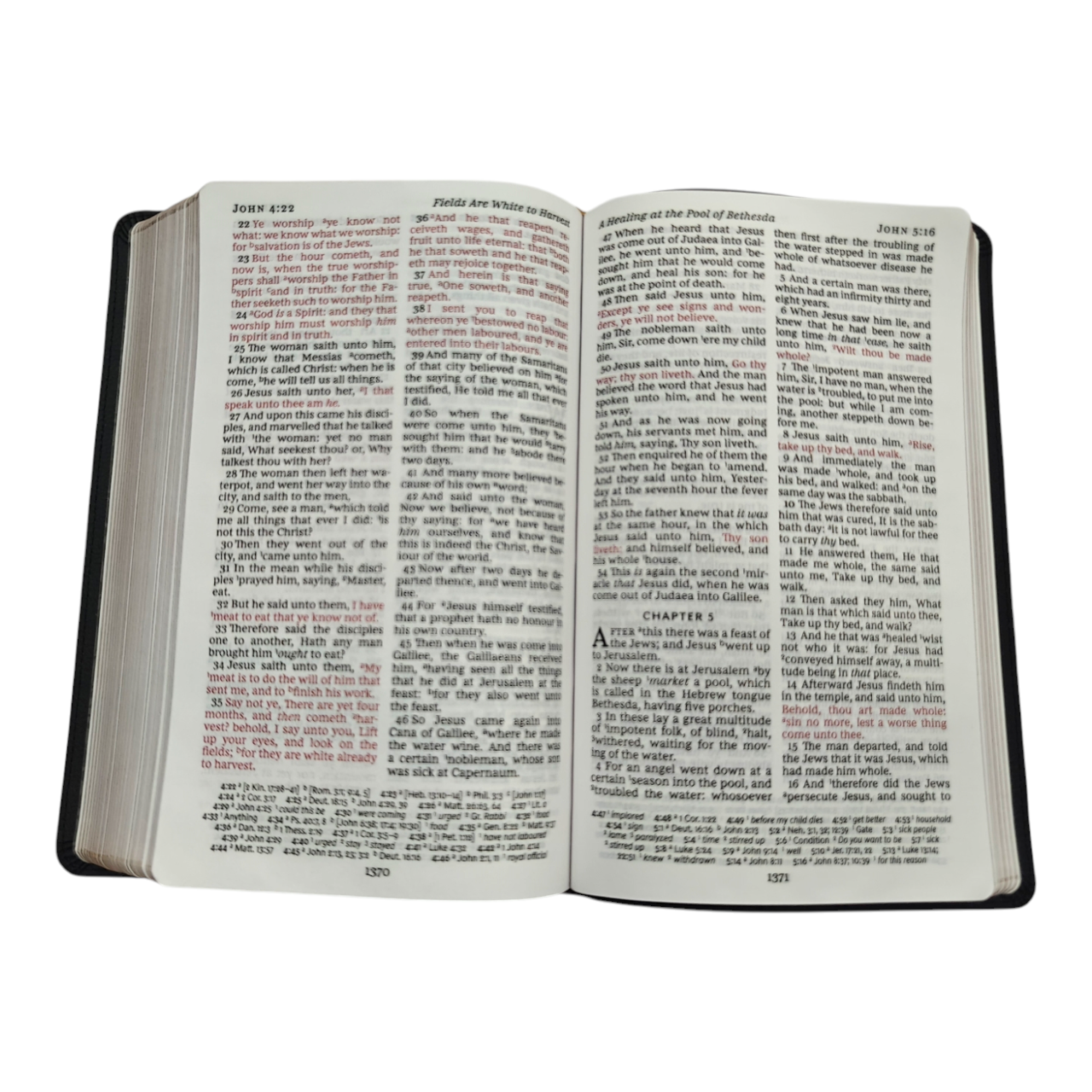 KJV Large Print Personal Size Reference Bible Black LeatherTouch King James Version | Study Bible, Reference Bible | Holy Bible