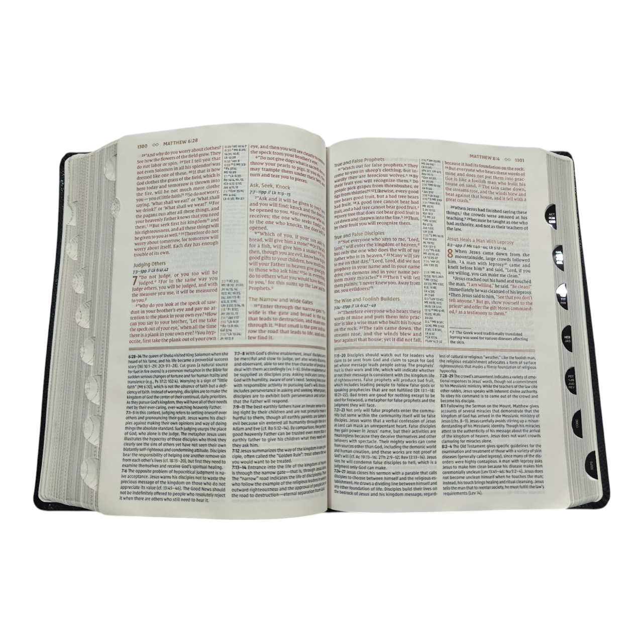 NIV Grace & Truth Study Bible, Thumb Index, Comfort Print, Red Letter Edition | Study Bible, Reference Bible | Holy Bible