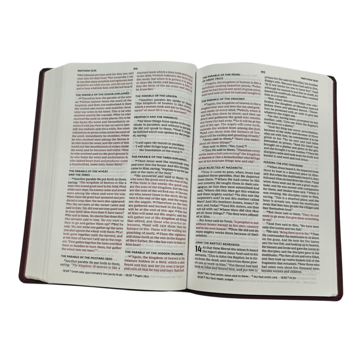 NKJV Value Thinline Bible Large Print Imitation Leather Burgundy Red Letter Edition | English Bible, Holy Bible