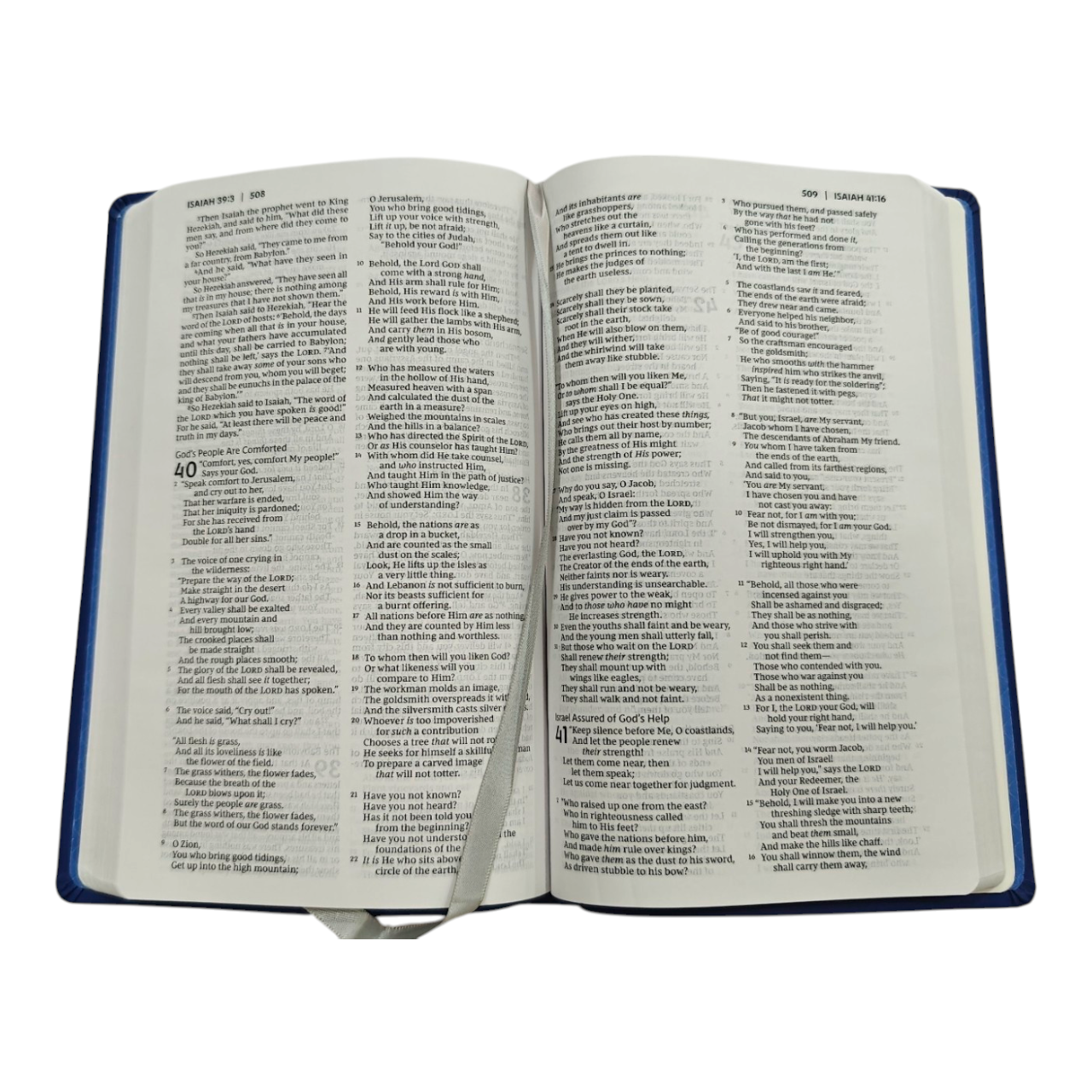 NKJV Holy Bible Value Ultra Thinline Blue Leathersoft Red Letter Comfort Print | English Bible, Holy Bible