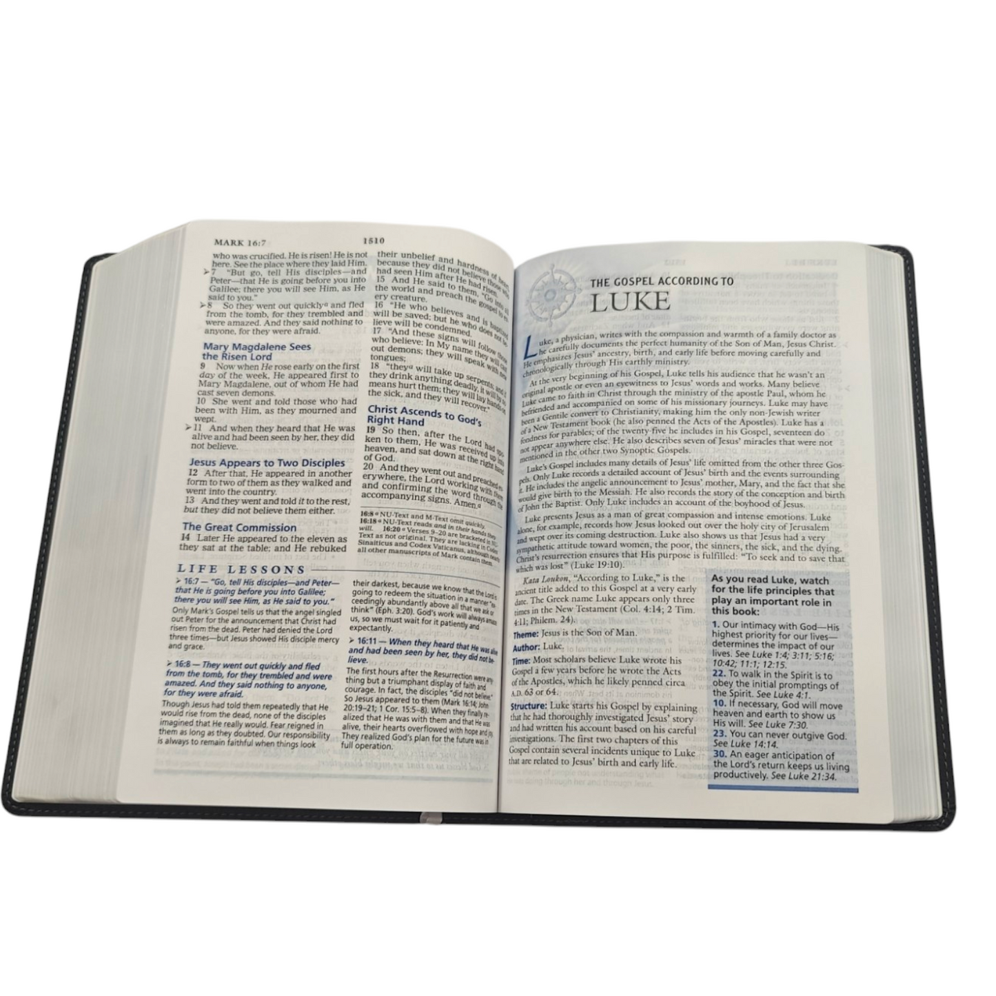 NKJV The Charles F. Stanley Life Principles Bible - Hardcover (New King James Version) | Study Bible, Reference Bible | Holy Bible