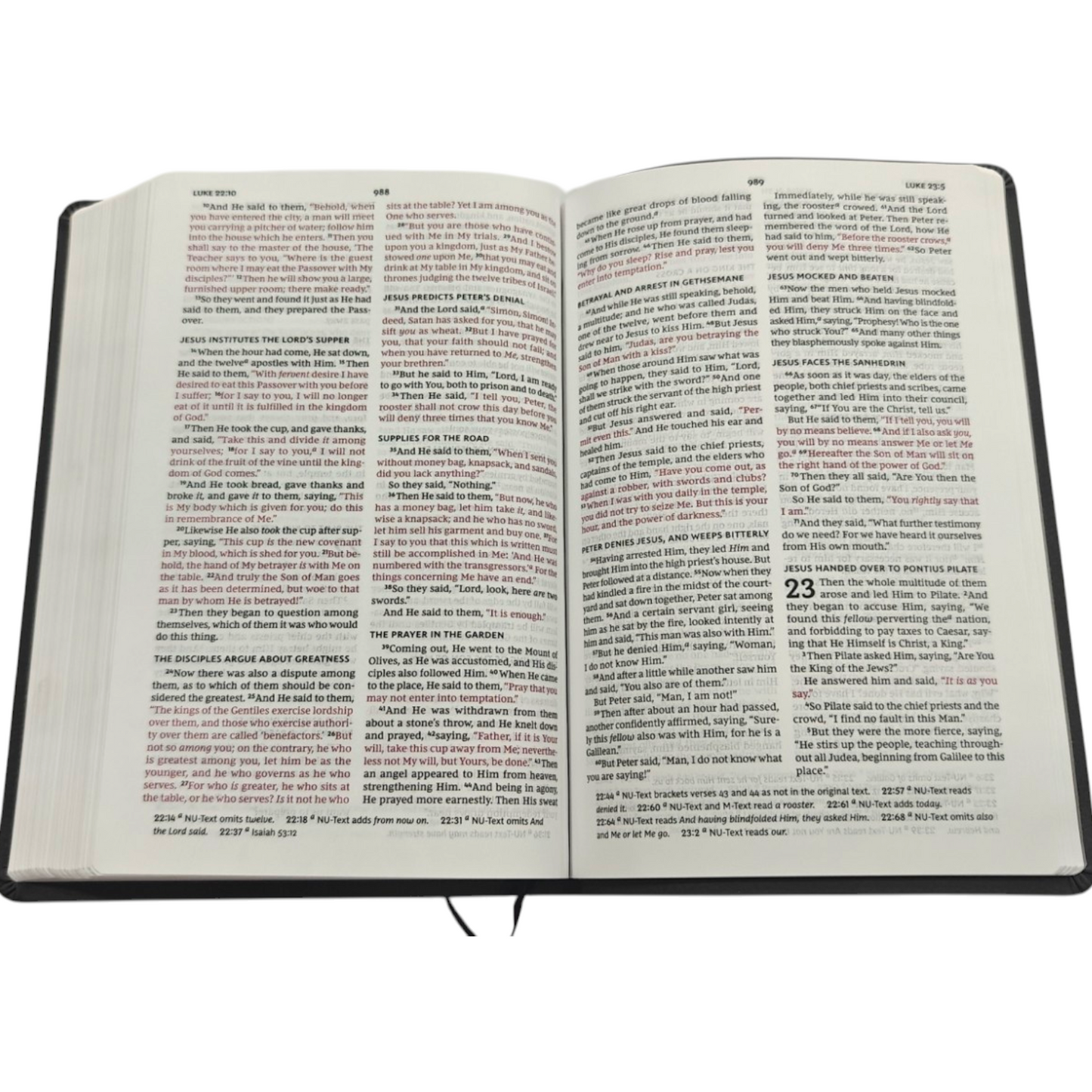 NKJV Value Thinline Bible Large Print Imitation Leather Black Red Letter Edition | English Bible, Holy Bible