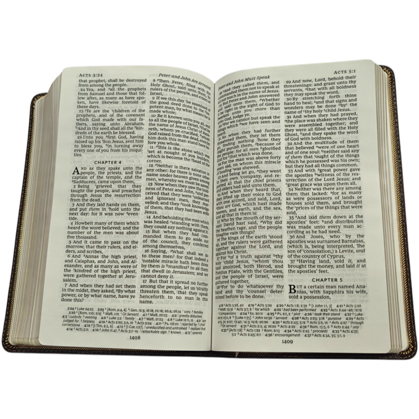 KJV Deluxe Reference Bible Personal Size Giant Print Imitation Leather Burgundy Red Letter Edition | Study Bible, Reference Bible | Holy Bible
