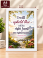 Bible Verse Frame – Isaiah 41:10 A4 White