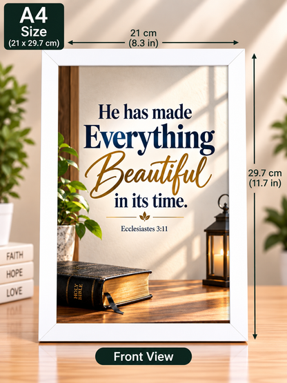 Bible Verse Frame – A4 – Ecclesiastes 3:11
