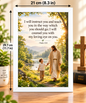 Bible Verse Frame – Psalm 32:8 White – A4