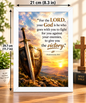 Bible Verse Frame – Deuteronomy 20:4 – 21 × 29.7 cm – White