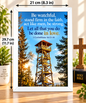 Bible Verse Frame – 1 Corinthians 16:13-14 – Be Watchful – A4