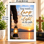 Bible Verse Frame – Psalm 119:105 – Lamp for My Feet – A4