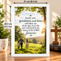 Bible Verse Frame – Psalm 23:6 – Goodness and Love – A4