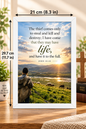 Bible Verse Frame – John 10:10 – Life to the Full – A4