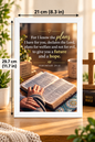 Bible Verse Frame – Jeremiah 29:11 – Future & Hope – A4