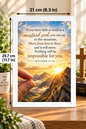 Bible Verse Frame – Matthew 17:20 – Mustard Seed Faith – A4