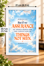 Bible Verse Frame – Hebrews 11:1 – Faith & Assurance – A4