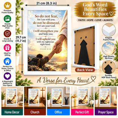 Bible Verse Frame – Isaiah 41:10 – Do Not Fear – A4