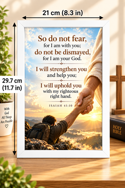 Bible Verse Frame – Isaiah 41:10 – Do Not Fear – A4