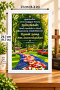 Bible Verse Frame – சங்கீதம் 62:8 Tamil – தேவன் அடைக்கலம் – A4