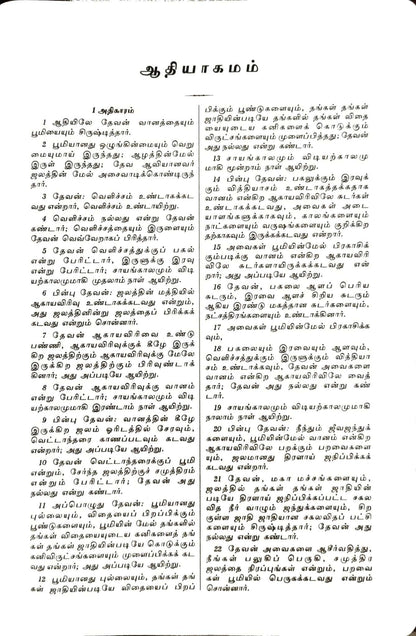 Korean Tamil Bible Large Print Edition: Burgundy Zip Cover, No Thumb Index (ISBN: 9788119796496)