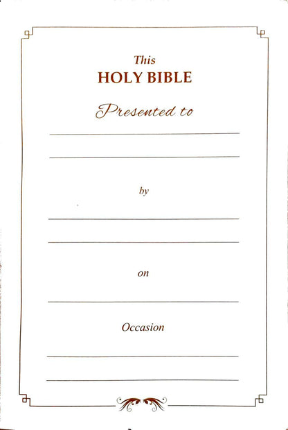 Tamil-English Parallel Bible (Large Print, Burgundy Leather Bound) - BSI Edition, ISBN 9789393511874