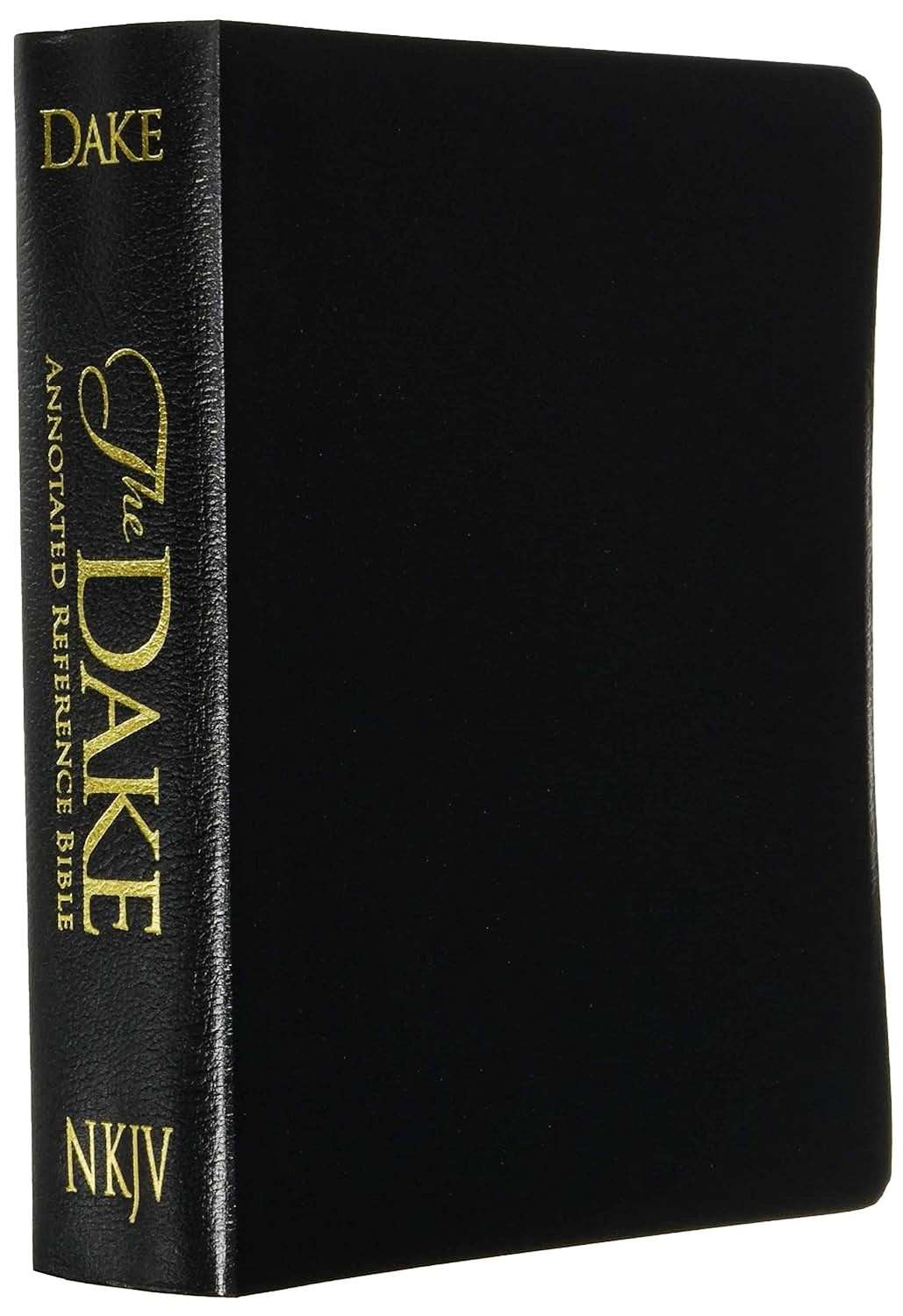 NKJV Dake Annotated Reference Bible - Premium Bonded Leather, Black