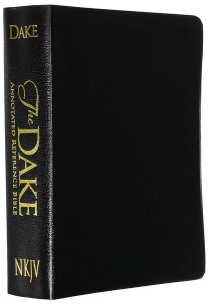 NKJV Dake Annotated Reference Bible - Premium Bonded Leather, Black