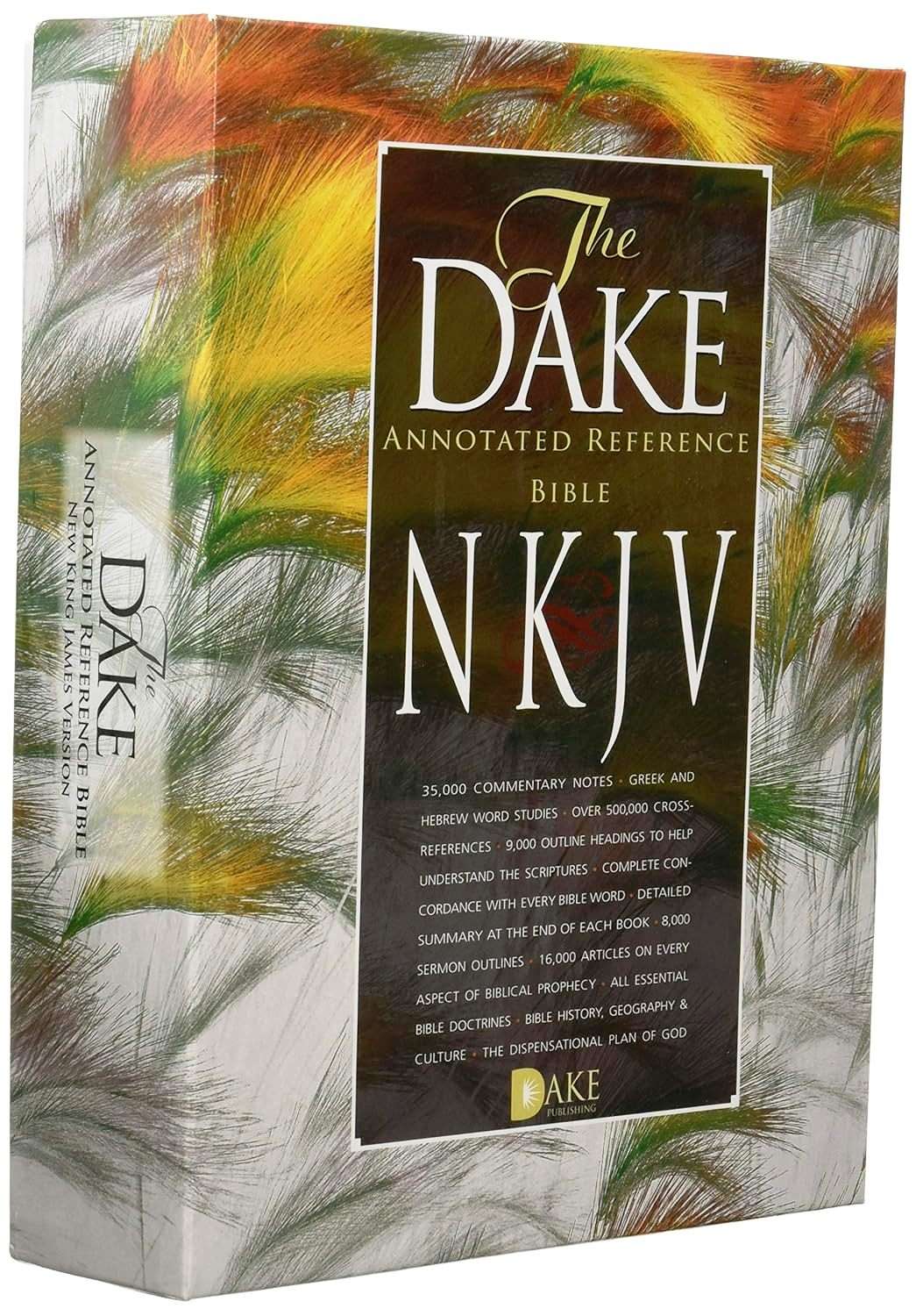 NKJV Dake Annotated Reference Bible - Premium Bonded Leather, Black
