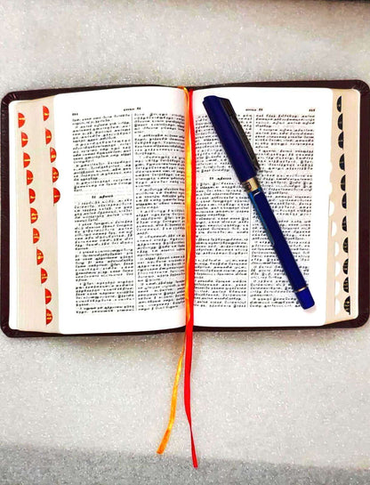 OV 27 TI Korean Tamil Bible: Compact Burgundy Edition with Open Thumb Index (ISBN 9788122121421)