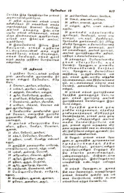 Tamil Bible Royal Size Large Print with Zip Closure - Black Edition (BSI New Font, ISBN: 9788122123142)