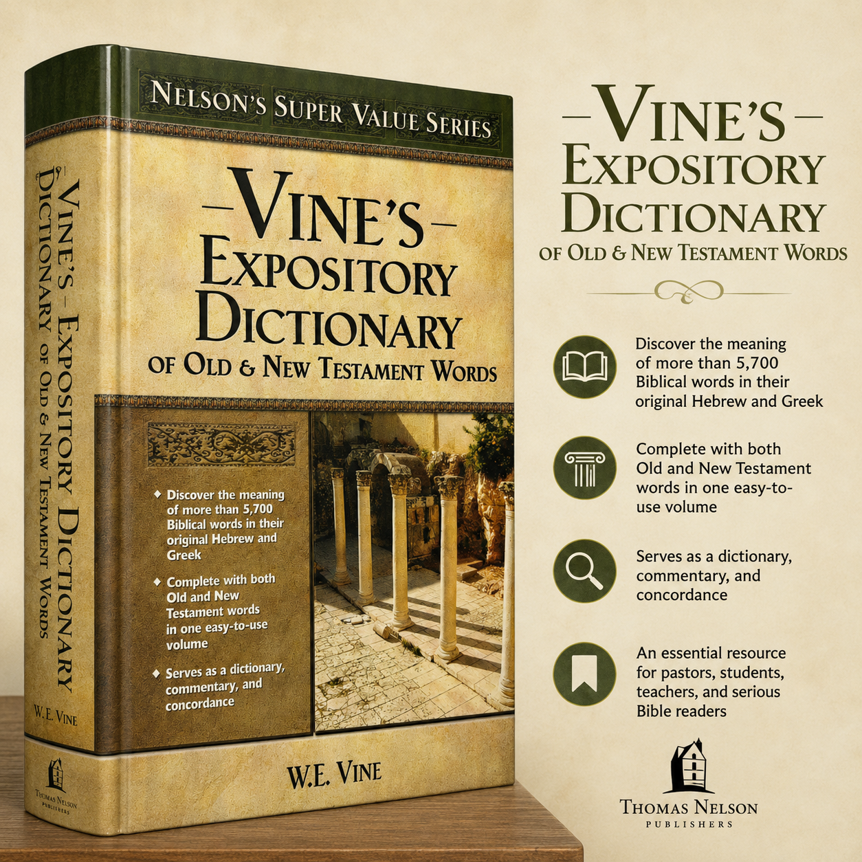 Vine's Expository Dictionary of the Old and New Testament Words by W. E. Vine | Bible Commentary, Bible Reference | English Christian Book