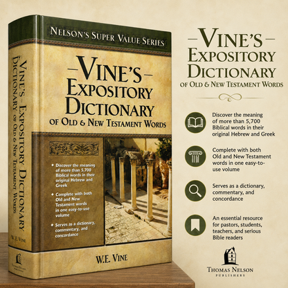 Vine's Expository Dictionary of the Old and New Testament Words by W. E. Vine | Bible Commentary, Bible Reference | English Christian Book