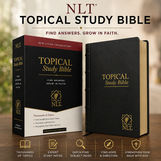 NLT Topical Study Bible, New Living Translation (Explore 700+ Topics) | Study Bible, Reference Bible | Holy Bible