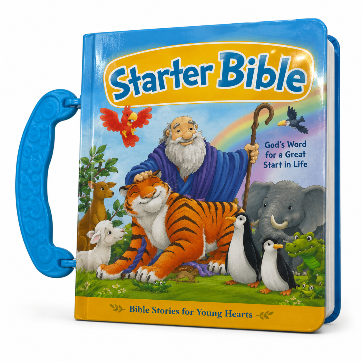 Starter Bible, Baby's First Bible Padded Board Book with Carry Handle (Bible Stories for Toddlers) | Kids Bible, Children's Bible | Holy Bible