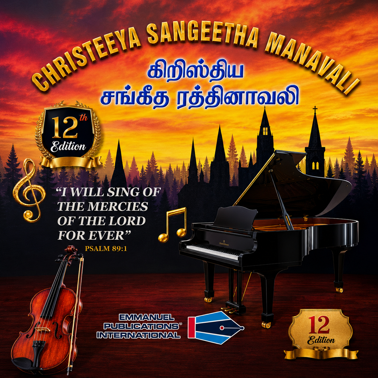 Christeeya Sangeetha Rathnavali 12th Edition Multilingual Song Book | Songbook, Hymnal | English Christian Book