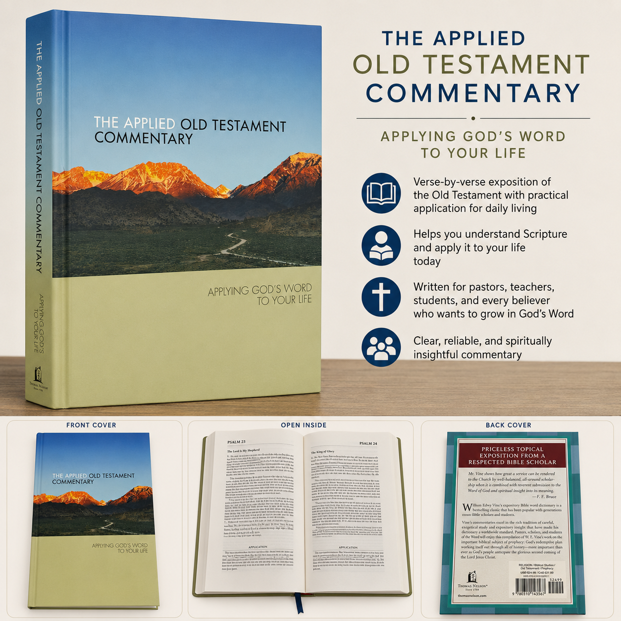 Applied Old Testament Commentary: Applying God's Word to Your Life | Bible Commentary, Bible Reference | English Christian Book
