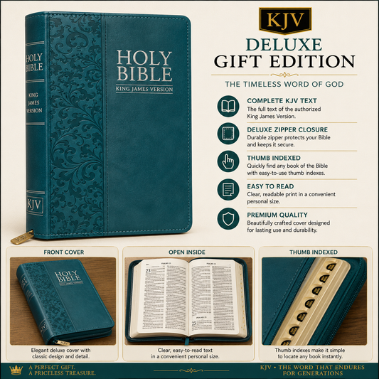KJV Deluxe Gift Edition Bible | KJV Deluxe Gift Edition Bible – Brown Cover | Holy Bible