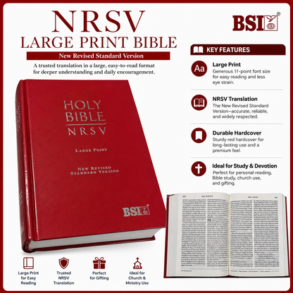 NRSV Large Print Bible | English Bible, Holy Bible