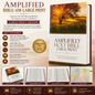 Amplified Bible (AMP) Large Print Brown Bible for Study and Devotion | English Bible, Holy Bible