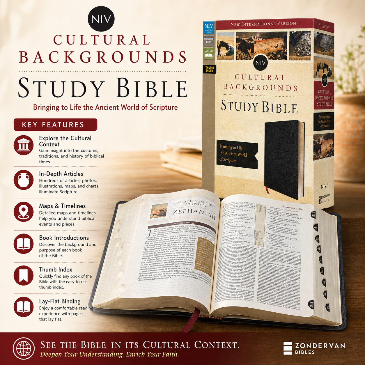 NIV Cultural Backgrounds Study Bible New International Version | Study Bible, Reference Bible | Holy Bible