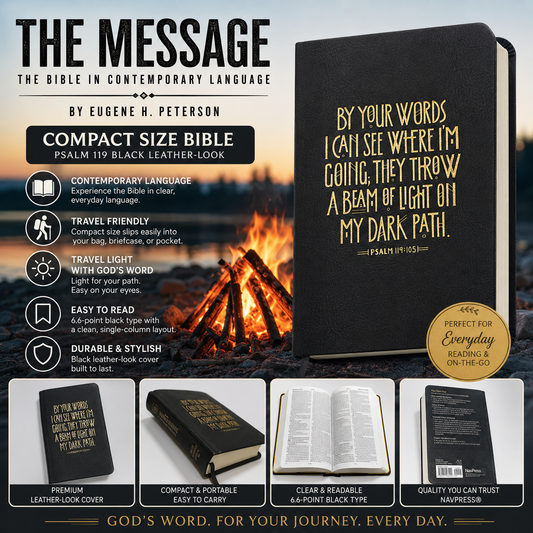 The Message Compact Size Bible, Contemporary Paraphrase | English Bible, Holy Bible