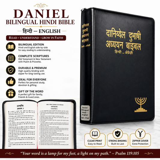Daniel Bilingual Hindi-English Bible, Parallel Hindi & English Reference Holy Bible (All 66 Books, Side-by-Side Text) | Bilingual Bible, Parallel