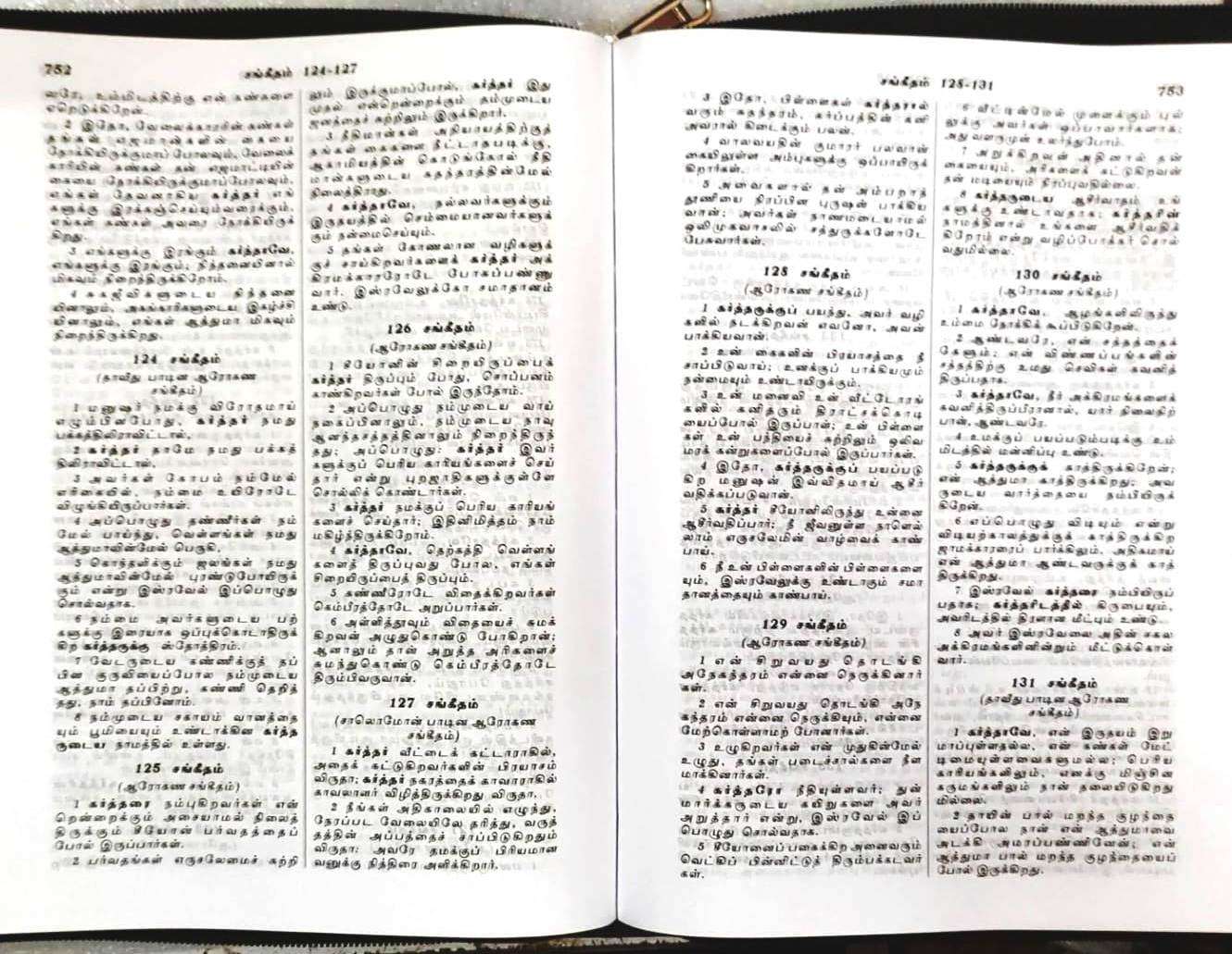 Tamil Bible OV Edition - Extra Large Print Pulpit Bible with Black Zipper Cover (ISBN: 9788122124798)