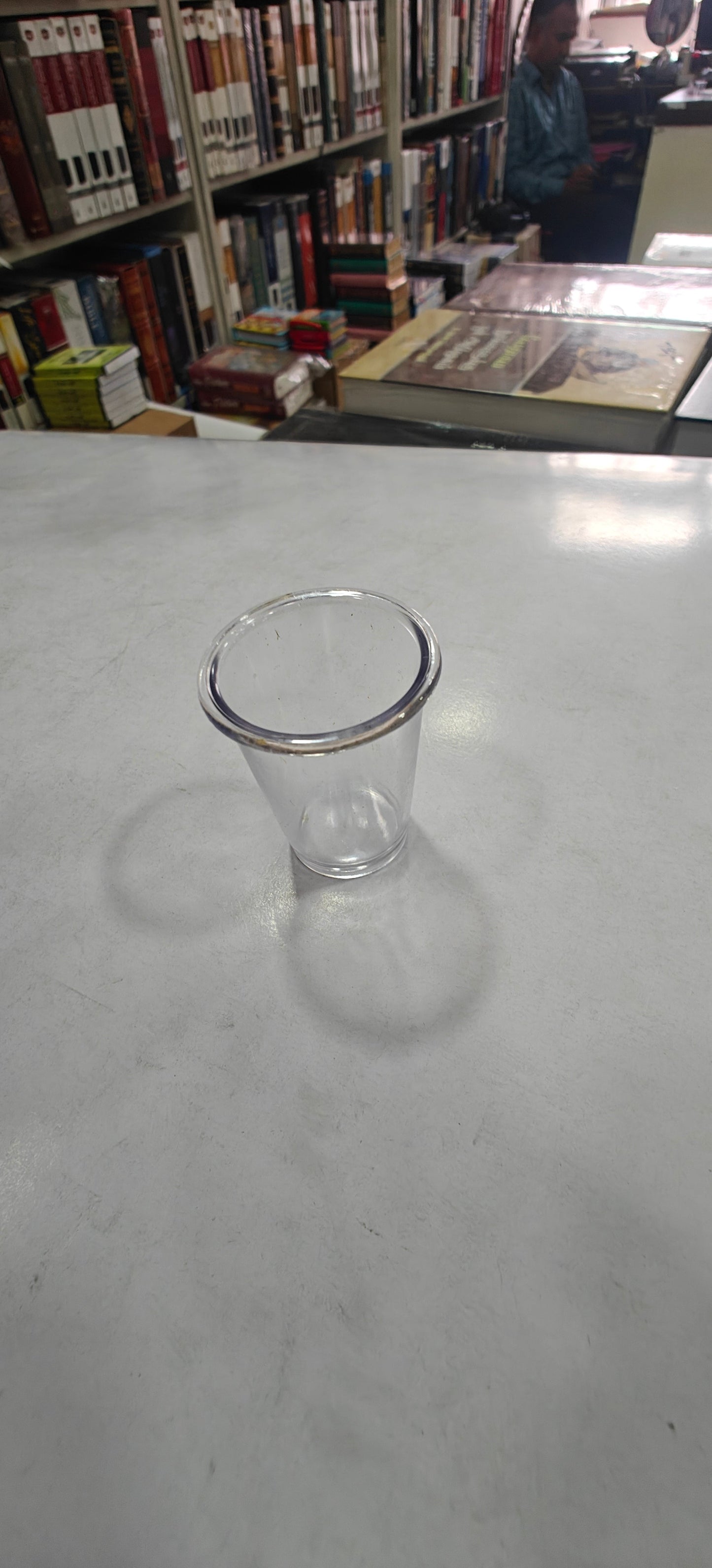 Communion Cups, 100 Cups per Box, High Quality Crystal Clear Disposable Plastic, Stackable with Smooth Rim, Fits Standard Communion Trays (0.5 oz)