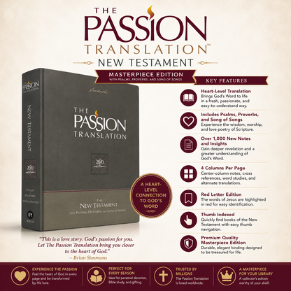 The Passion Translation New Testament Masterpiece Edition | English Bible, Holy Bible