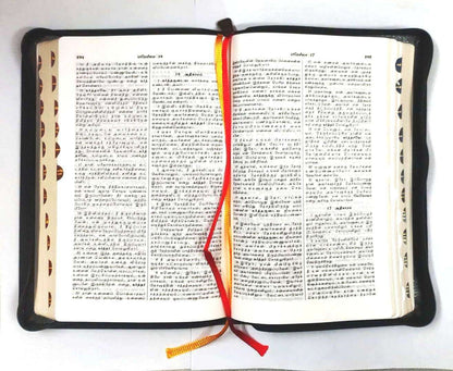 OV 55 ZTI Tamil Bible - Premium Korean Print Edition, Burgundy Zip Cover, ISBN 9788119796229
