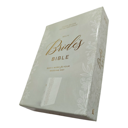 NKJV Bride's Bible, White Leathersoft, Red Letter, Comfort Print (Wedding Keepsake) | English Bible, Holy Bible