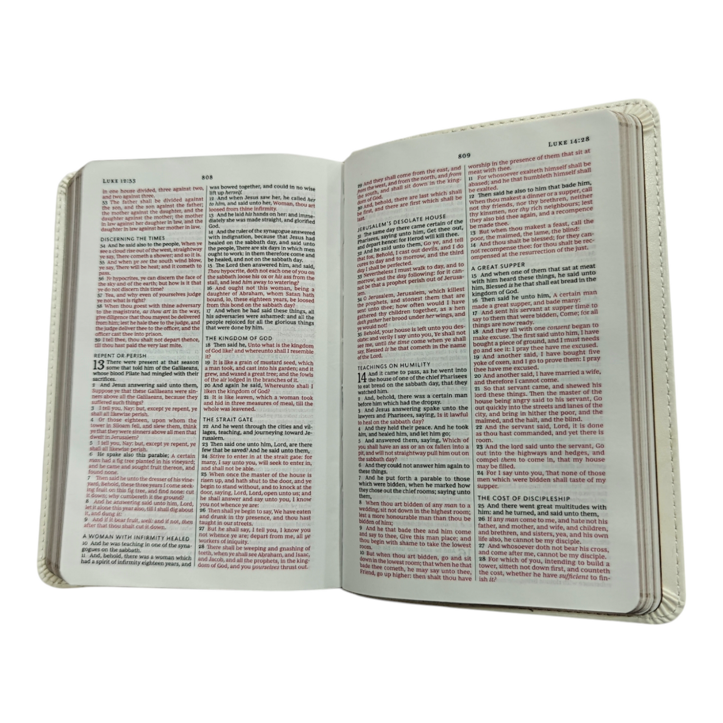 KJV Bride Bible: God Word For Your Wedding Day - White Leathersoft | English Bible, Holy Bible